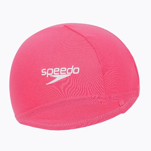 Шапочка для плавания SPEEDO Polyester Cap Jr, детская, Цвет Розовый