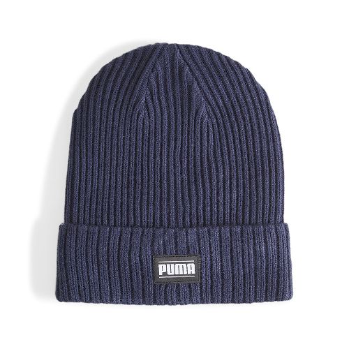Шапка PUMA Ribbed Classic Cuff Beanie, Цвет Темно-синий