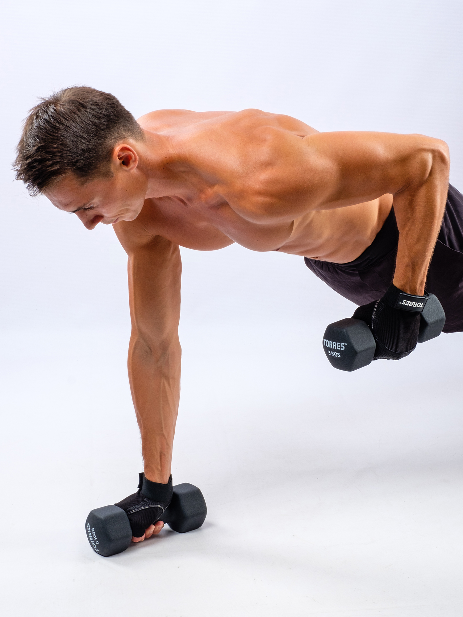 Перчатки для занятий спортом TORRES напульсник, нейлон, натуральная кожа, Размер m