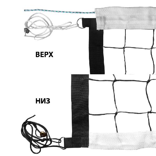 Сетка волейбольная №8 кевларовый трос
