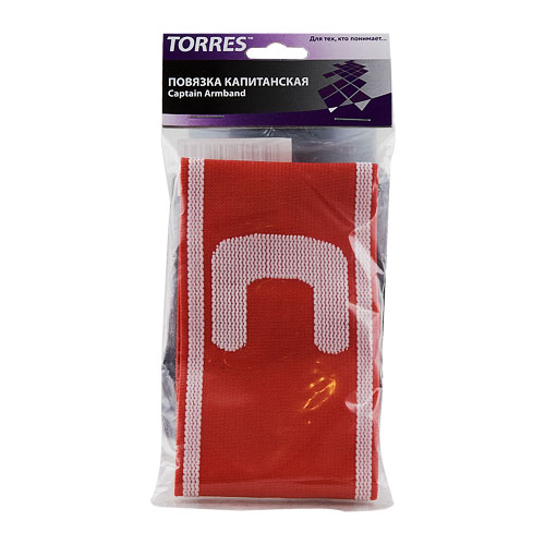 Капитанская повязка TORRES, Цвет Красный