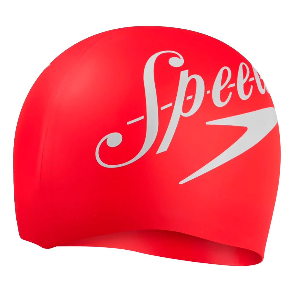 Шапочка для плавания SPEEDO Slogan Print Cap, Цвет Красный