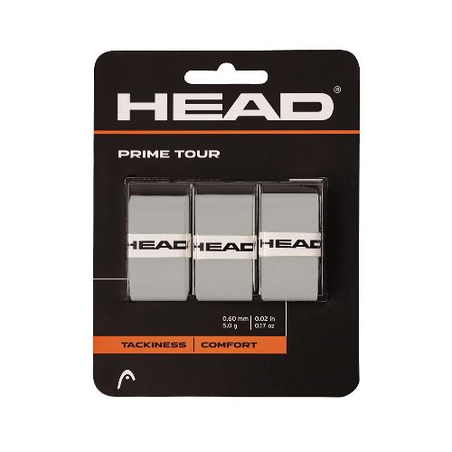 Овергрип HEAD Prime Tour, в упаковке 3 шт., Цвет Серый