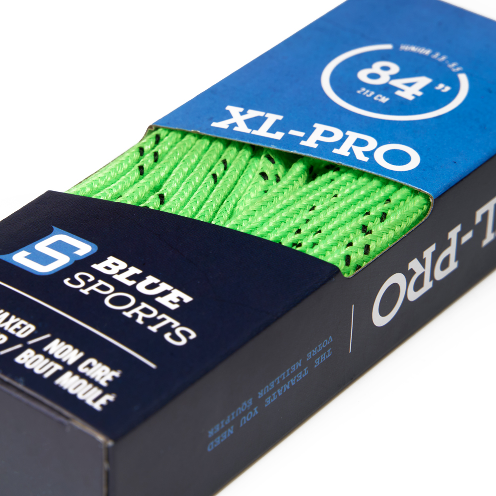Шнурки для коньков Blue Sports XL-PRO, длина 213см, Размер 213 см, Цвет Лайм