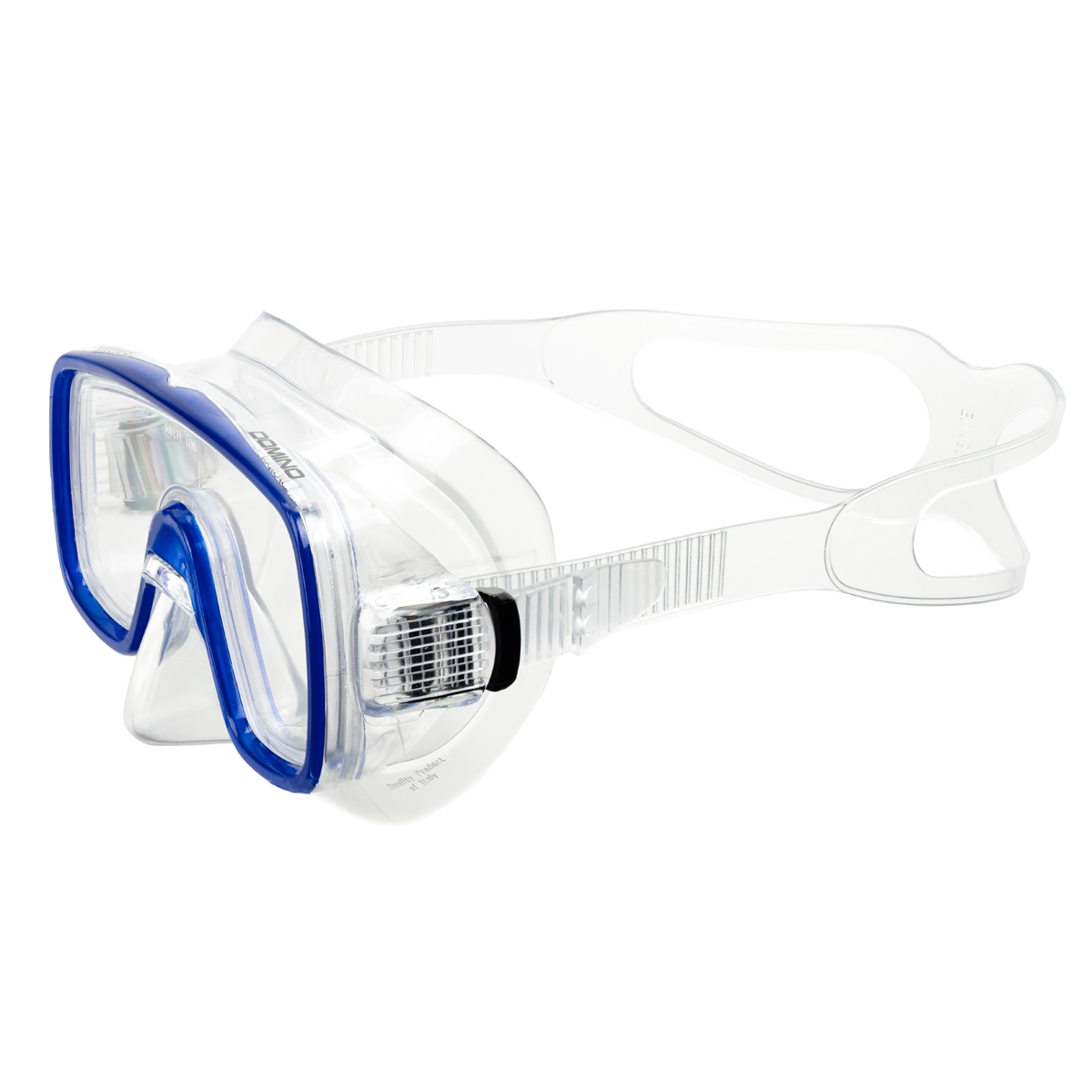 Маска для плавания SALVAS Domino Jr Mask, размер детский, Размер junior, Цвет Синий