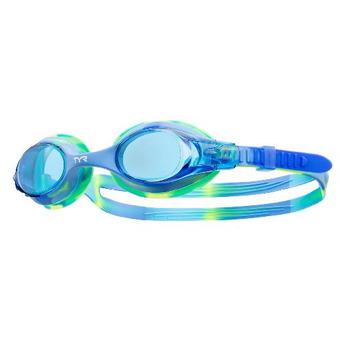 Очки для плавания TYR Swimple Tie Dye Kids, детские (3-10 лет), Цвет очков/линз Мультиколор/Синий