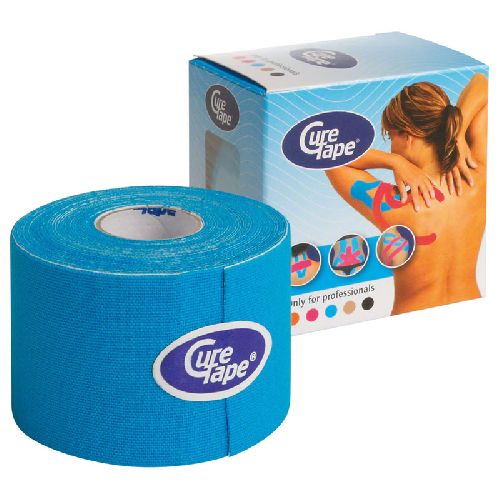Тейп кинезиологический CureTape Blue, Цвет Голубой