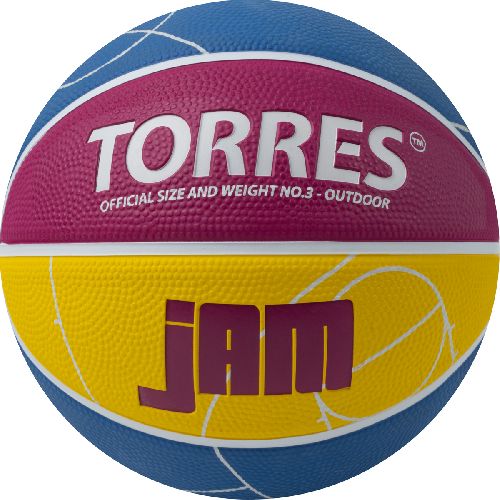 Мяч баскетбольный TORRES Jam, Размер 3