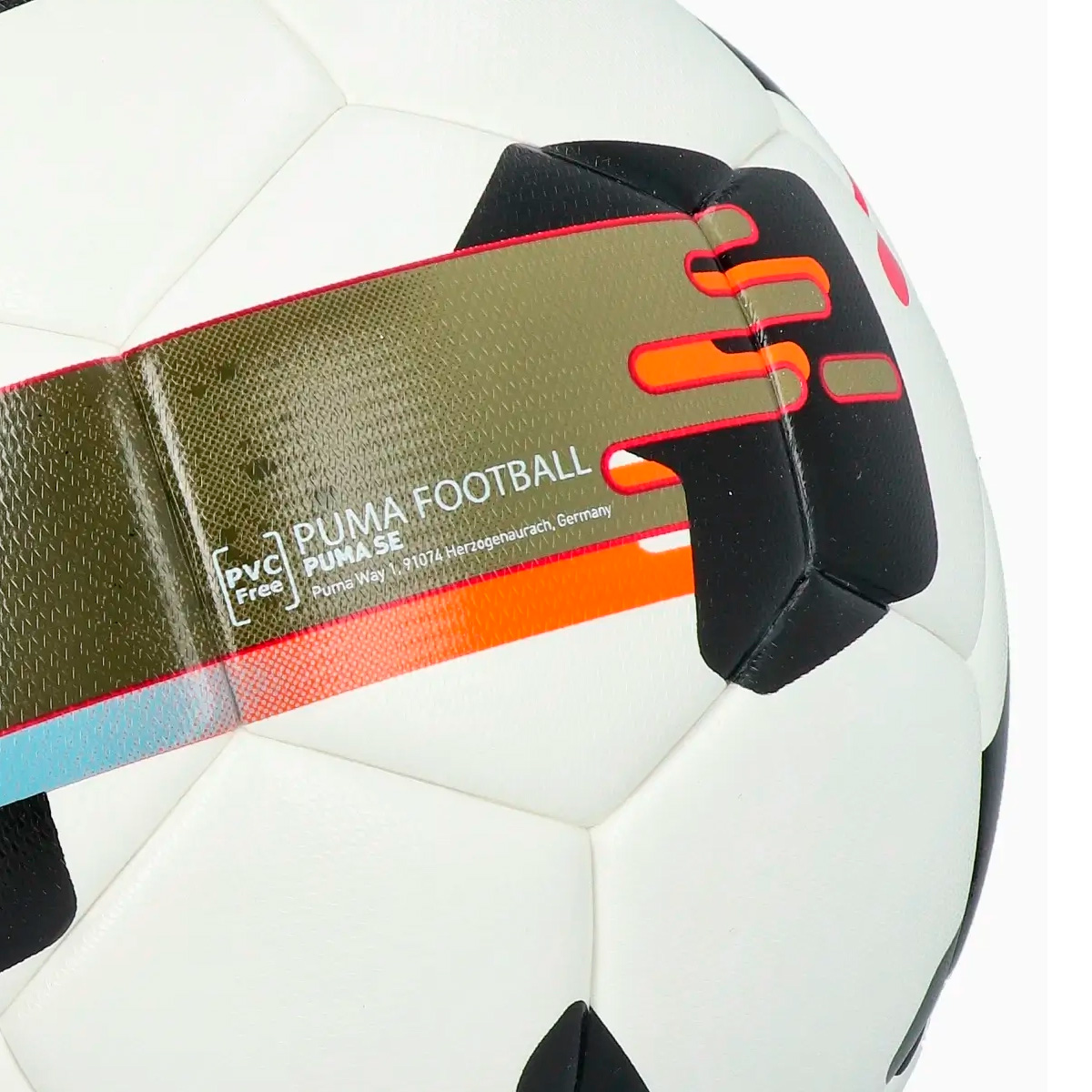 Мяч футбольный PUMA Orbita 3 TB FQ 08432501, FIFA Quality, Размер 4, Цвет Бело-черно-оранжевый