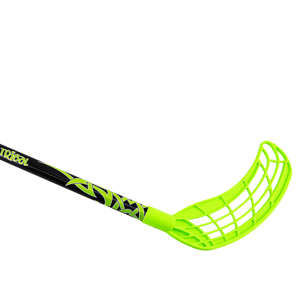 Клюшка для флорбола детская RealStick Tribal Jr, без загиба, Цвет Зеленый