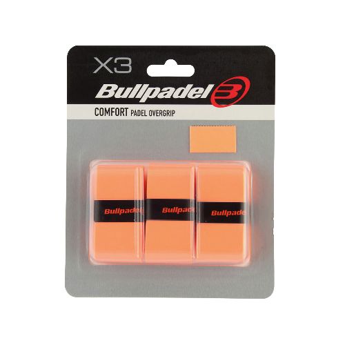 Овергрип BULLPADEL Comfort GB1200, в упаковке 3шт, Цвет Оранжевый