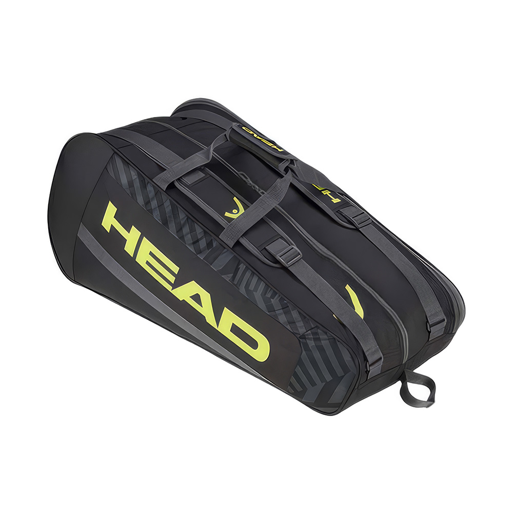 Сумка-чехол HEAD Base Racquet Bag M, 72*30*28см, Цвет Черно-салатовый