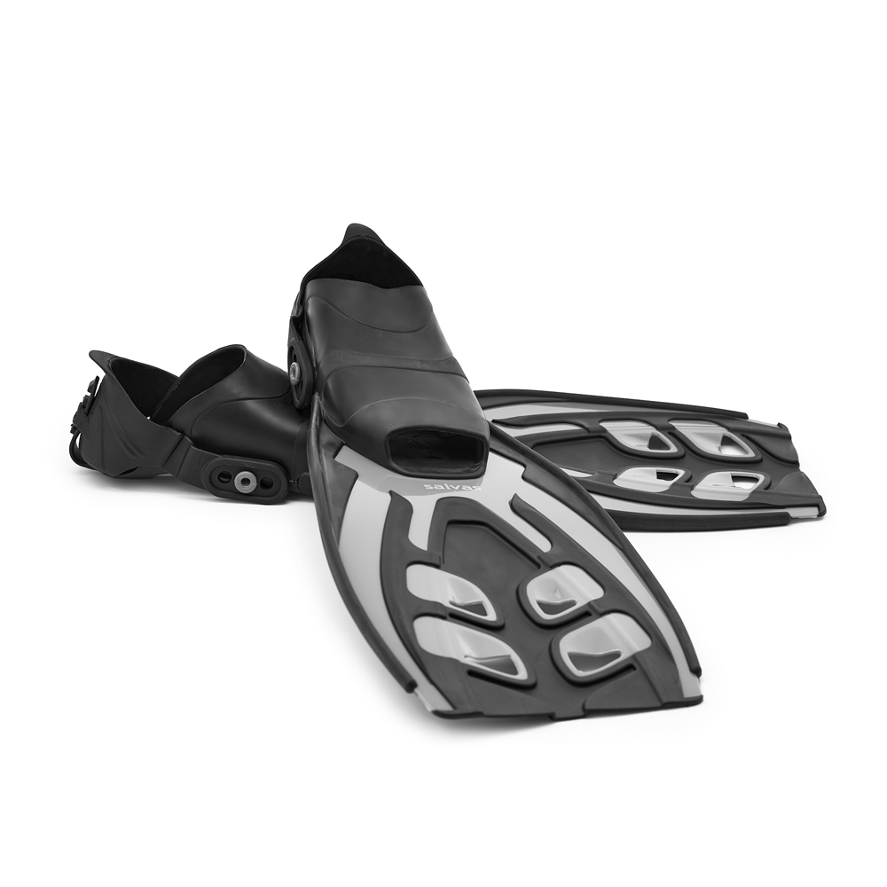 Ласты для плавания SALVAS Tonic Dive, Размер l-xl, Цвет Черный