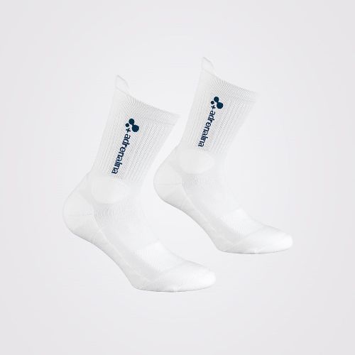 Носки волейбольные +ADRENALINA Best, белый, Размер m, Цвет Белый/темно-синий