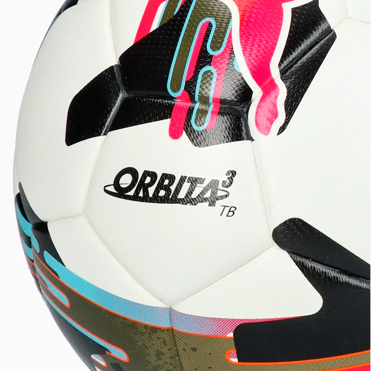 Мяч футбольный PUMA Orbita 3 TB FQ 08432501, FIFA Quality, Размер 4, Цвет Бело-черно-оранжевый