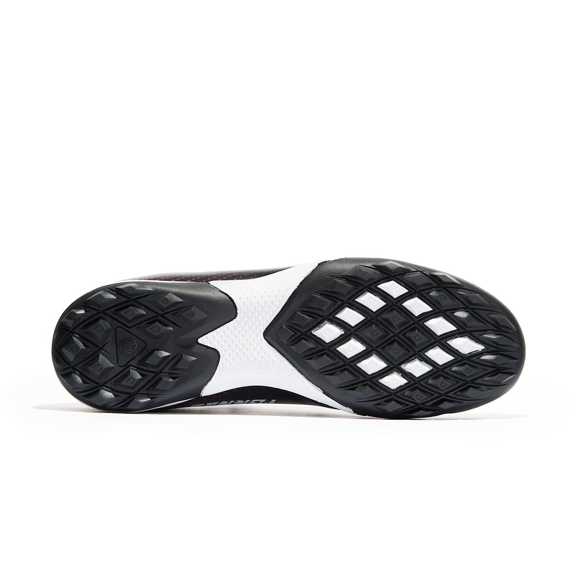 Бутсы футбольные (многошиповки) TORRES BOLA-J, с носком, Размер 34, Цвет Черный/Красный