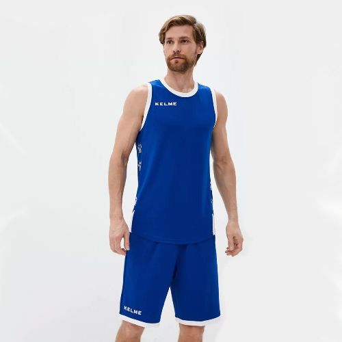 Форма баскетбольная KELME, взрослая, Размер 3xl, Цвет Синий