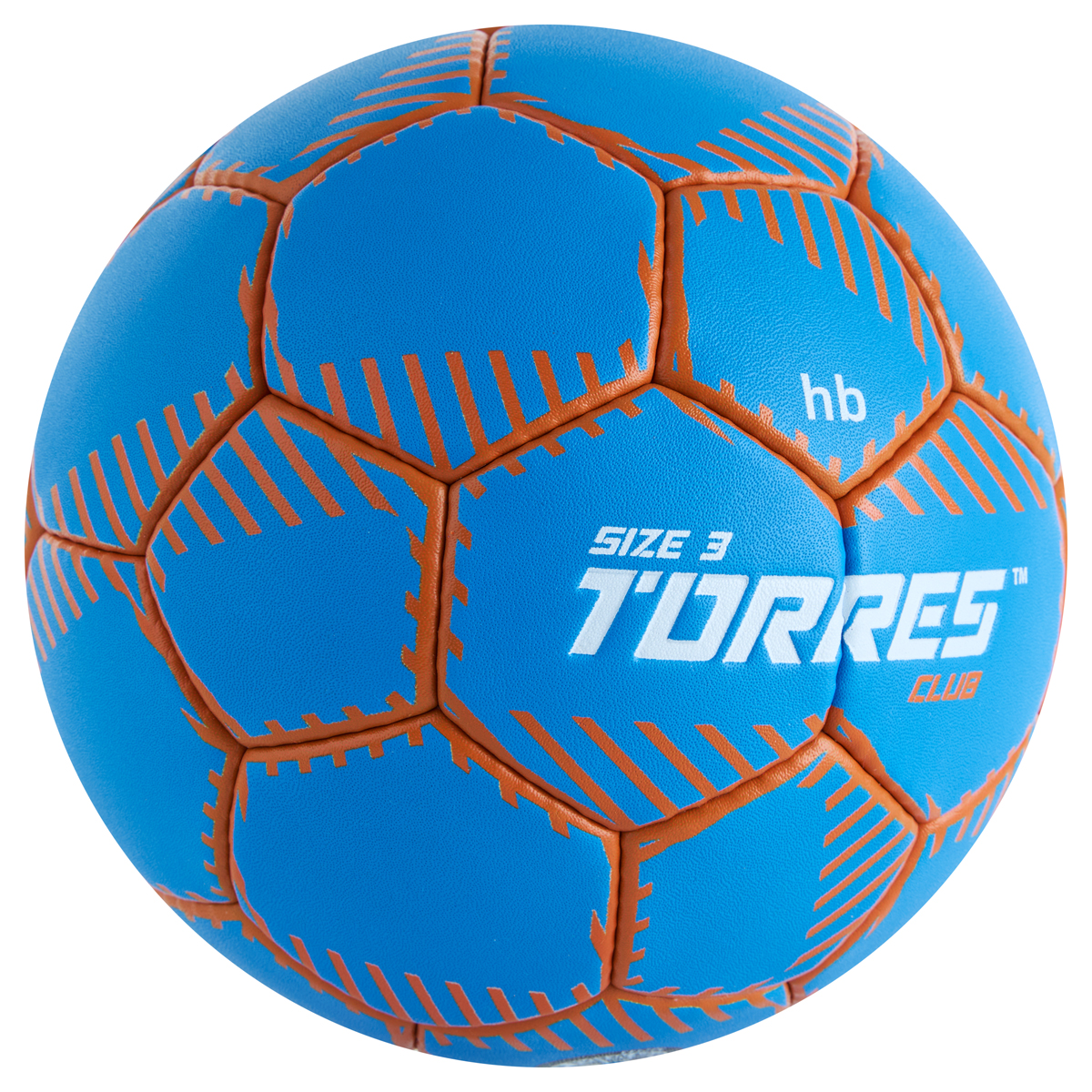 Мяч гандбольный TORRES Club, Размер 3, Цвет Синий