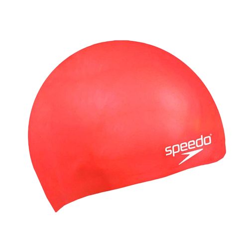 Шапочка для плавания SPEEDO Moulded Silicone Cap Jr, детская, Цвет Красный