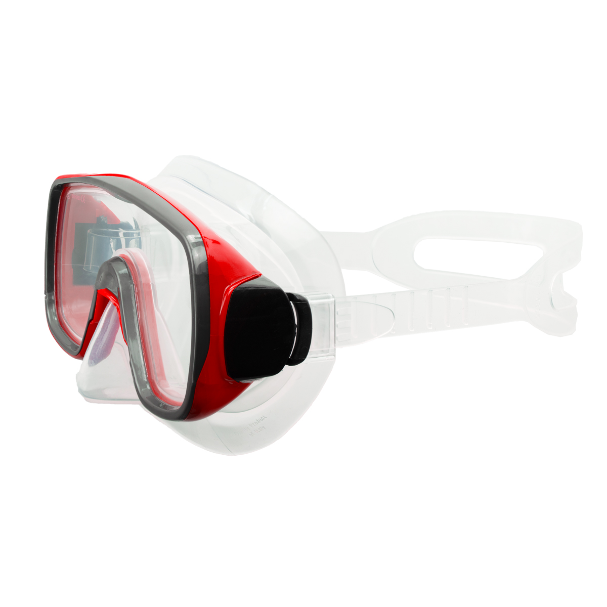 Маска для плавания SALVAS Geo Jr Mask, размер детский, Размер junior, Цвет Красный