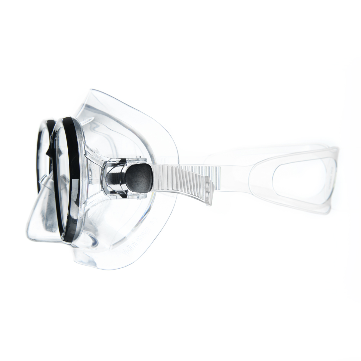 Маска для плавания SALVAS Change Mask, размер взрослый, Цвет Черный