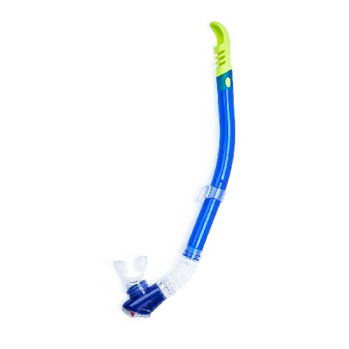 Трубка плавательная SALVAS Splash Snorkel, размер взрослый, Цвет Синий