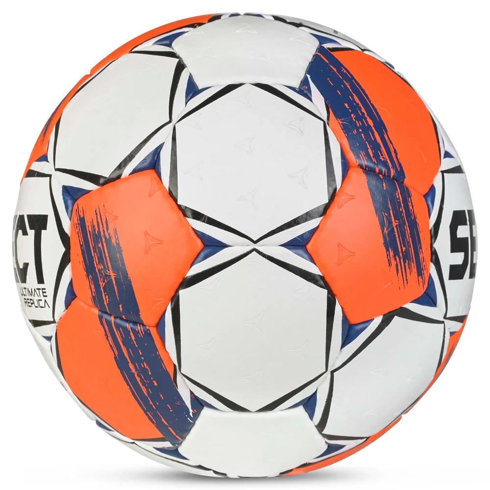 Мяч гандбольный SELECT Ultimate Replica v25, Размер 2, Цвет Бело-оранжево-темносиний