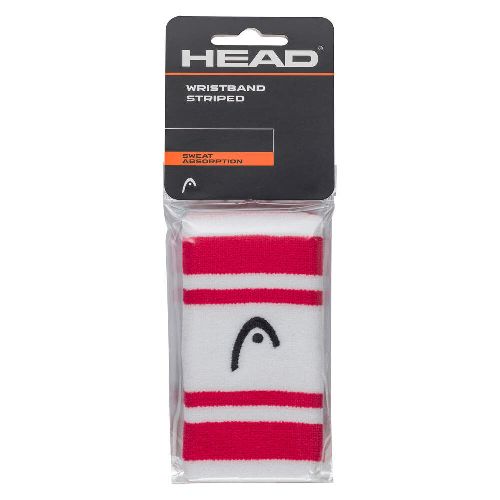 Напульсники HEAD 5'' striped, ширина 12,7 см, Цвет Бело-малиновый