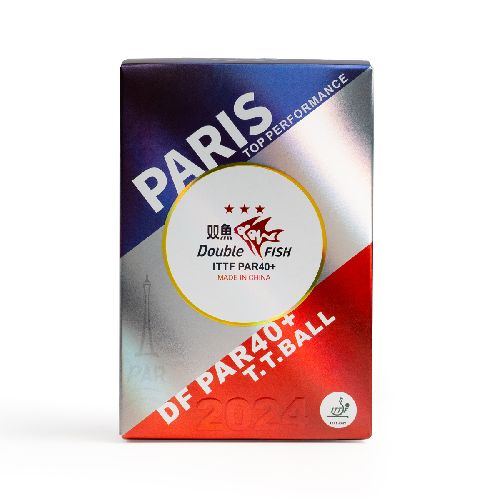 Мяч для настольного тенниса DOUBLE FISH PARIS 2024 Olympic Games 3***, профессиональный, ITTF Approved, 6шт.