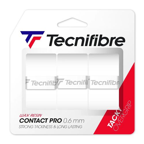 Овергрип Tecnifibre Pro Contact Blanc, упаковка 3шт, белый