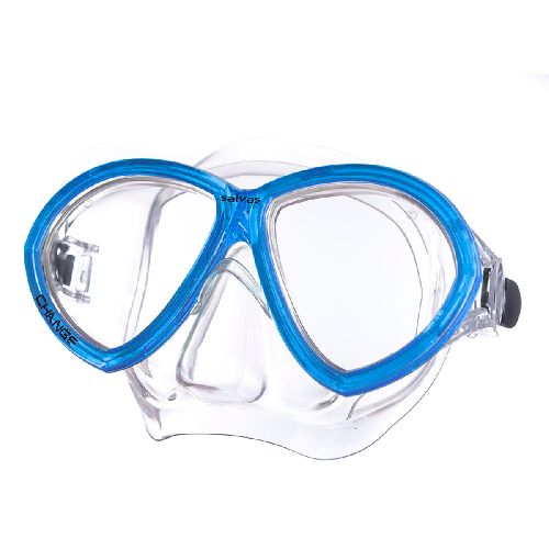 Маска для плавания SALVAS Change Mask, размер взрослый, Цвет Синий