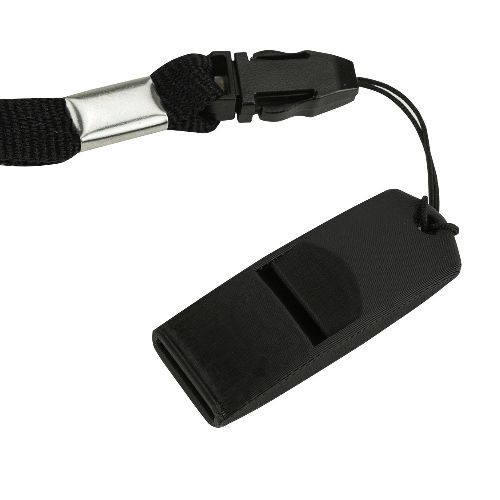 Свисток тренировочный JUMPfs, пластик, без шарика, черный