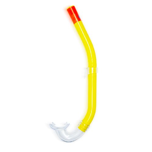 Трубка плавательная Salvas Fizzy Snorkel, размер L, Цвет Желтый