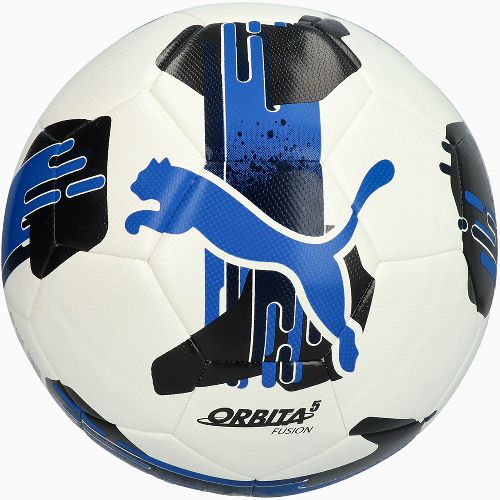 Мяч футбольный PUMA Orbita 5 Fusion, Размер 4, Цвет Бело-синий