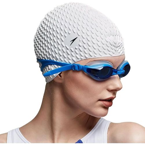 Шапочка для плавания SPEEDO Bubble Cap, Цвет Белый