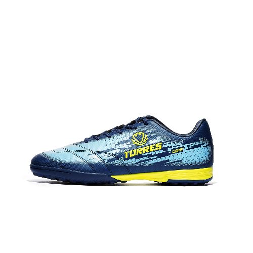Бутсы футбольные (многошиповки) TORRES COPA-J, Размер 34, Цвет Синий/Голубой