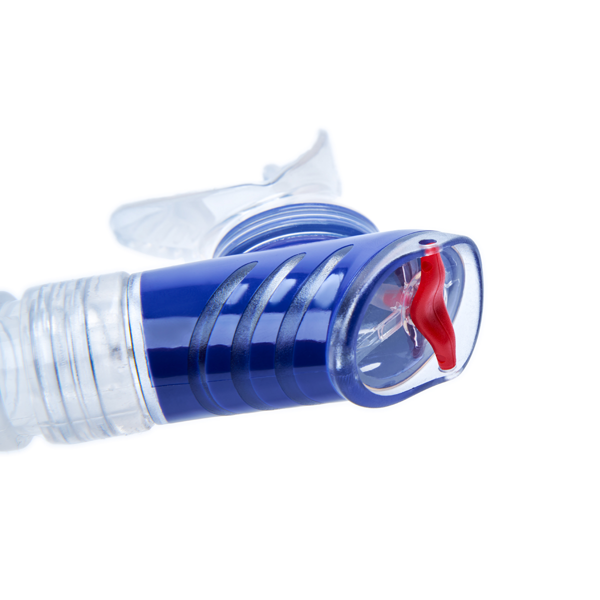 Трубка плавательная SALVAS Splash Snorkel, размер взрослый, Цвет Синий