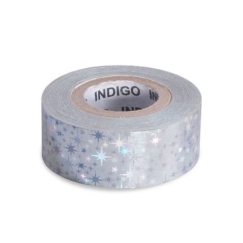 Обмотка для гимнастического обруча INDIGO Stars, Цвет Серебристый