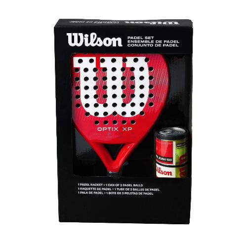 Набор для падела WILSON Optix XP Padel KIT, WR202110U2, ракетка + 3 мяча