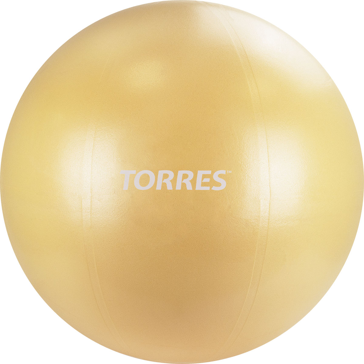 Мяч гимнастический TORRES диаметром 65 см, с насосом, Цвет Песочный