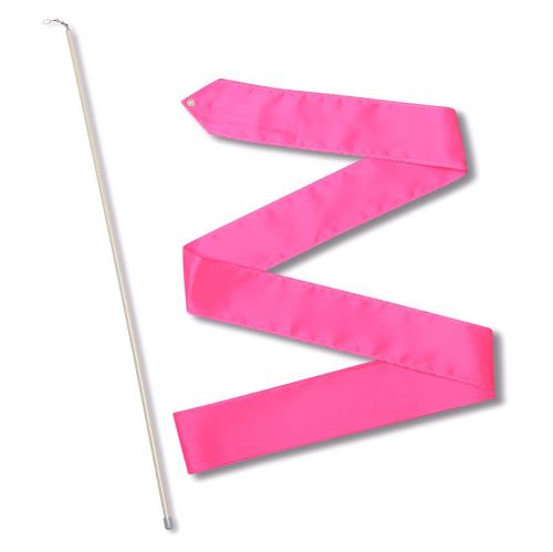 Лента гимнастическая с палочкой 50см, Цвет Розовый