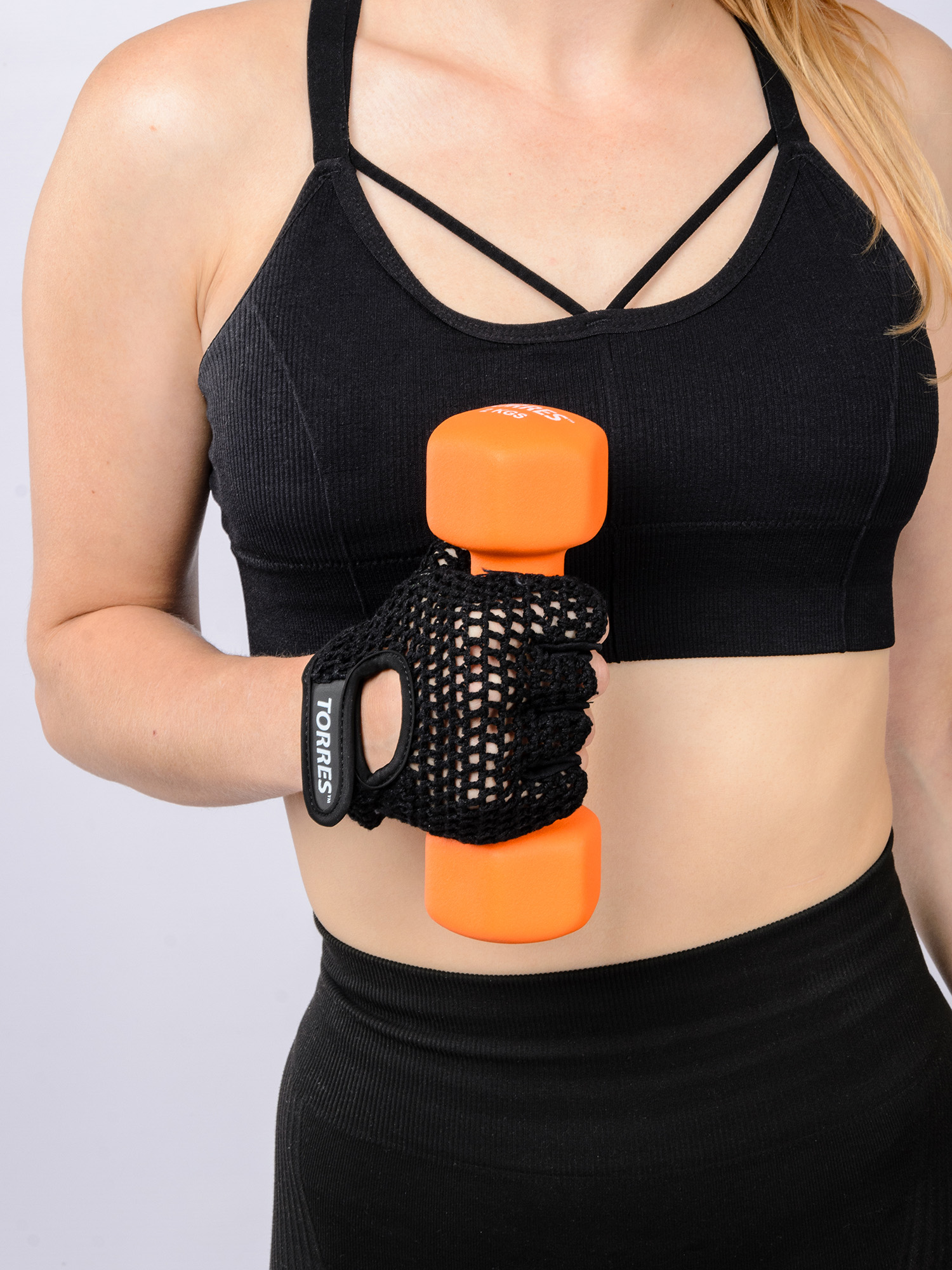 Перчатки для занятий спортом TORRES хлопок, натуральная замша, Размер s