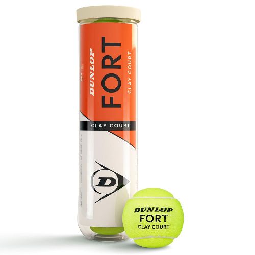 Мяч теннисный Dunlop Fort Clay Court 4B, 601613, уп.4 шт, ITF