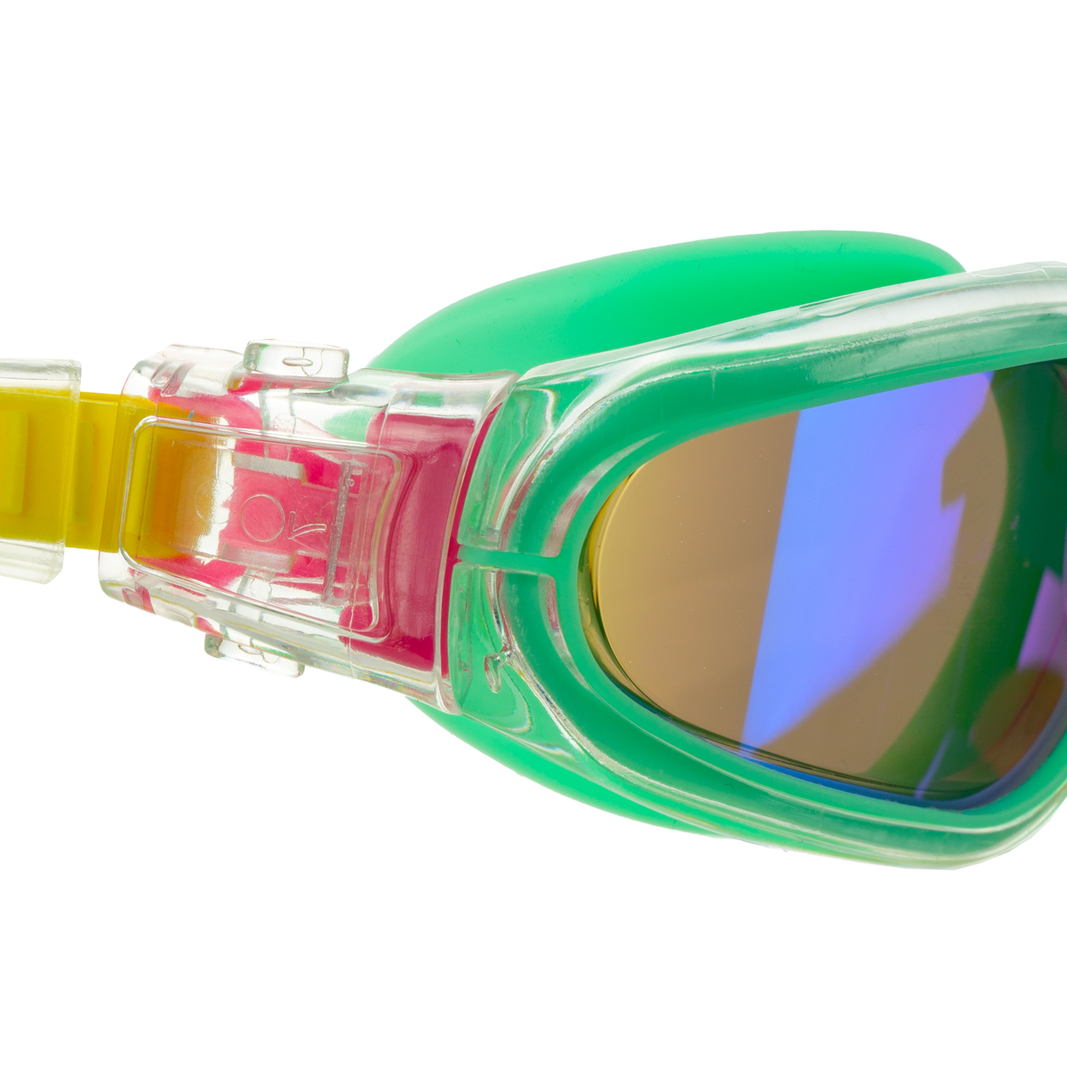 Очки для плавания TORRES Leisure, Цвет очков/линз Зеленый/Зеркальный