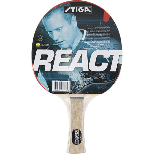 Ракетка для настольного тенниса Stiga React WRB, ITTF накладка