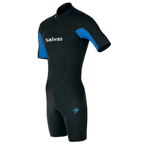 Гидрокостюм для плавания SALVAS Shorty Nemo Adult, мужской, с короткими рукавами и шортами, чёрно-синий, Размер l