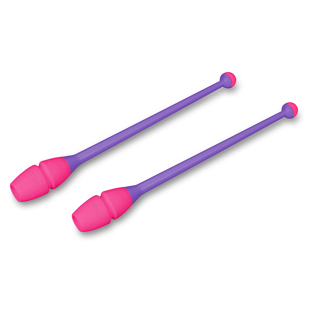 Булавы для художественной гимнастики INDIGO IN017, Размер 36 см, Цвет Фиолетово-розовый