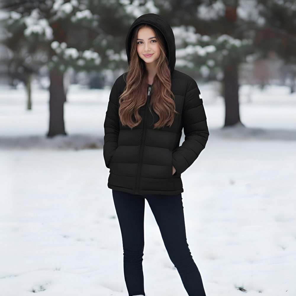 Куртка утепленная с капюшоном MIKASA, женская, Размер l, Цвет Черный