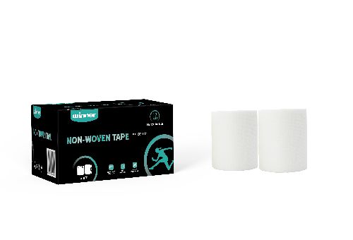 Тейп спортивный Winner, нетканый, 609014, 10cm x 4.5m Белый, 12шт/упаковке