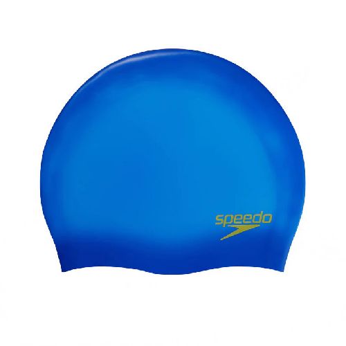Шапочка для плавания SPEEDO Plain Moulded Silicone Cap Jr,  детская, Цвет Ярко-синий